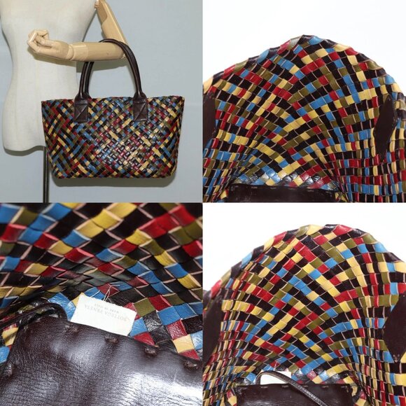 BOTTEGA VENETA INTRECCIATO Tote Bag Leather Brown Auth 126566V - Picture 16 of 16